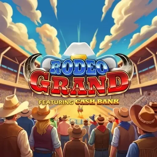 Rodeo Grand Spielautomat mit Publikum im Stadion auf Hitnspin Casino